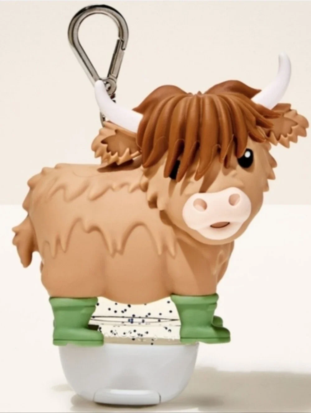 Bath Body Works Cute Highland Cow Hand Sanitizer Pocketbac Holder NEW RARE